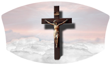 DNSWILL 107 PK Crusifix Clouds Pink